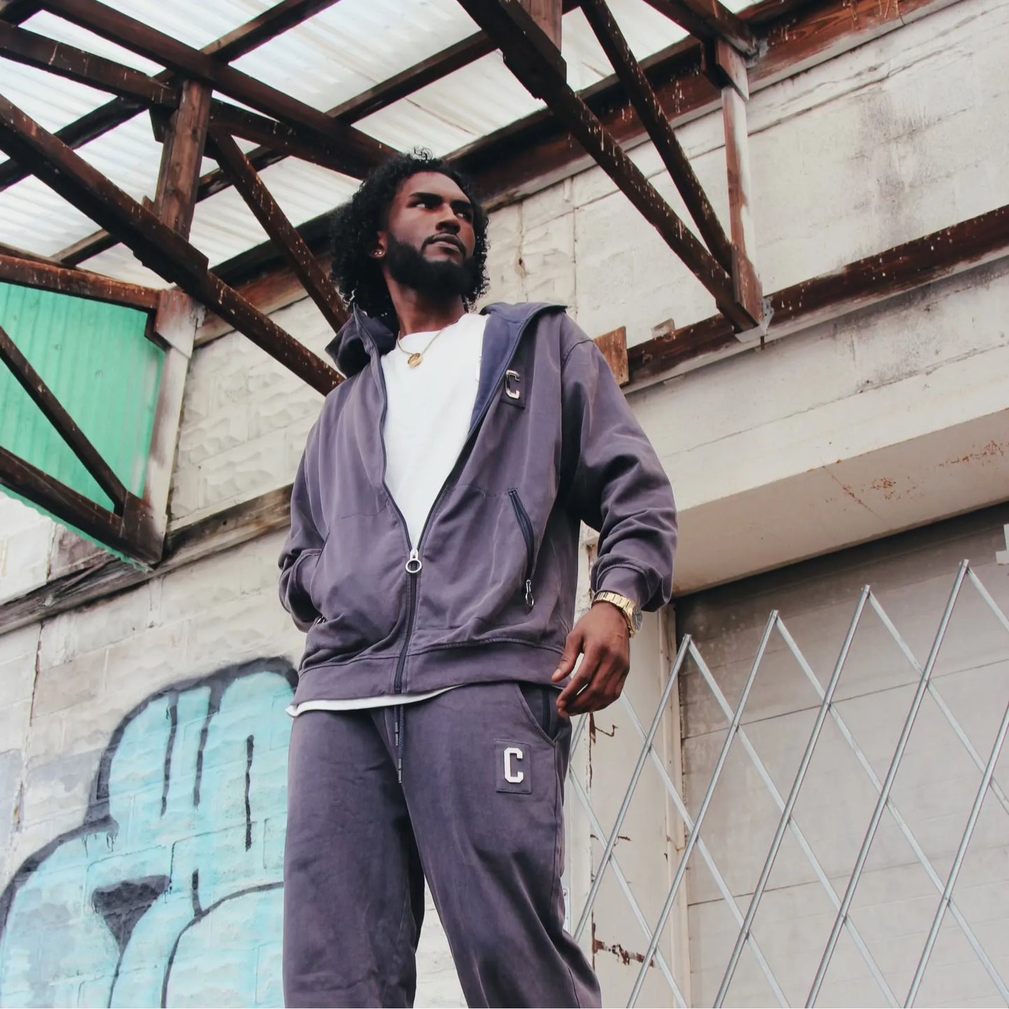 CHROME CONVERT PANTS : VINTAGE NAVY PLUM