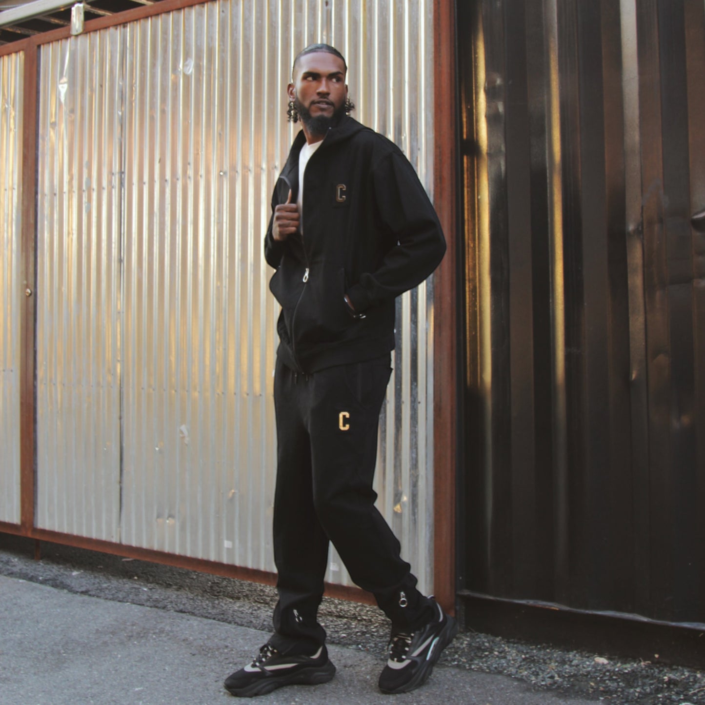 CHROME CONVERT PANTS : VINTAGE BLACK
