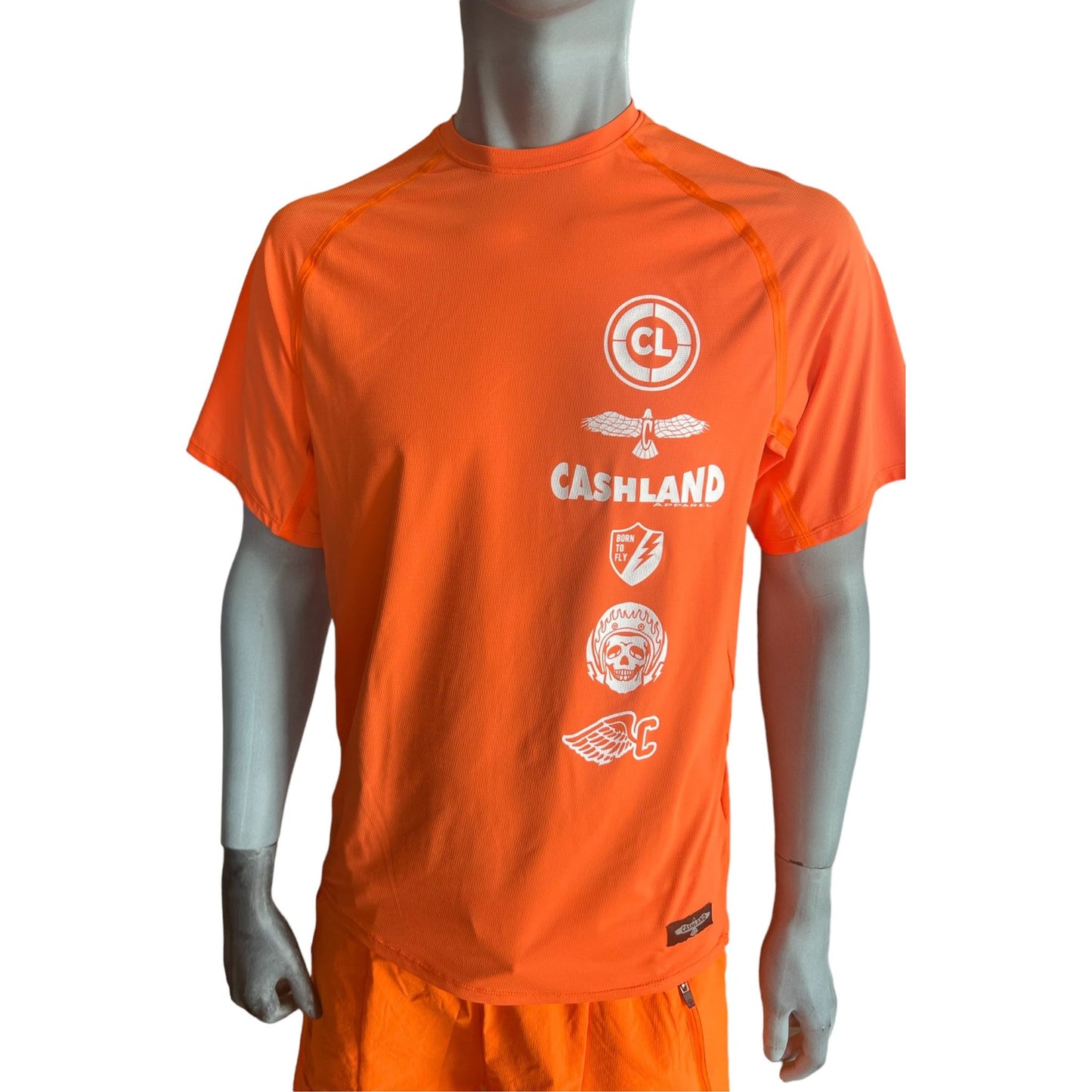 IRON EAGLE SURGE TSHIRT : Orange . White
