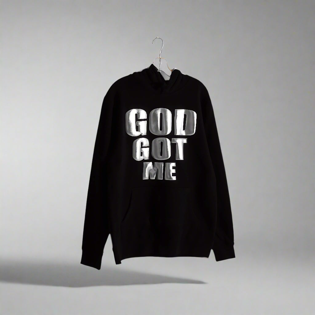 GOD GOT ME Hooded Sweatsuit : BLACK