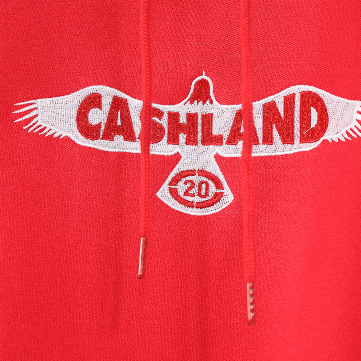 Classic Pull Over Hooded Sweat Jacket : Red