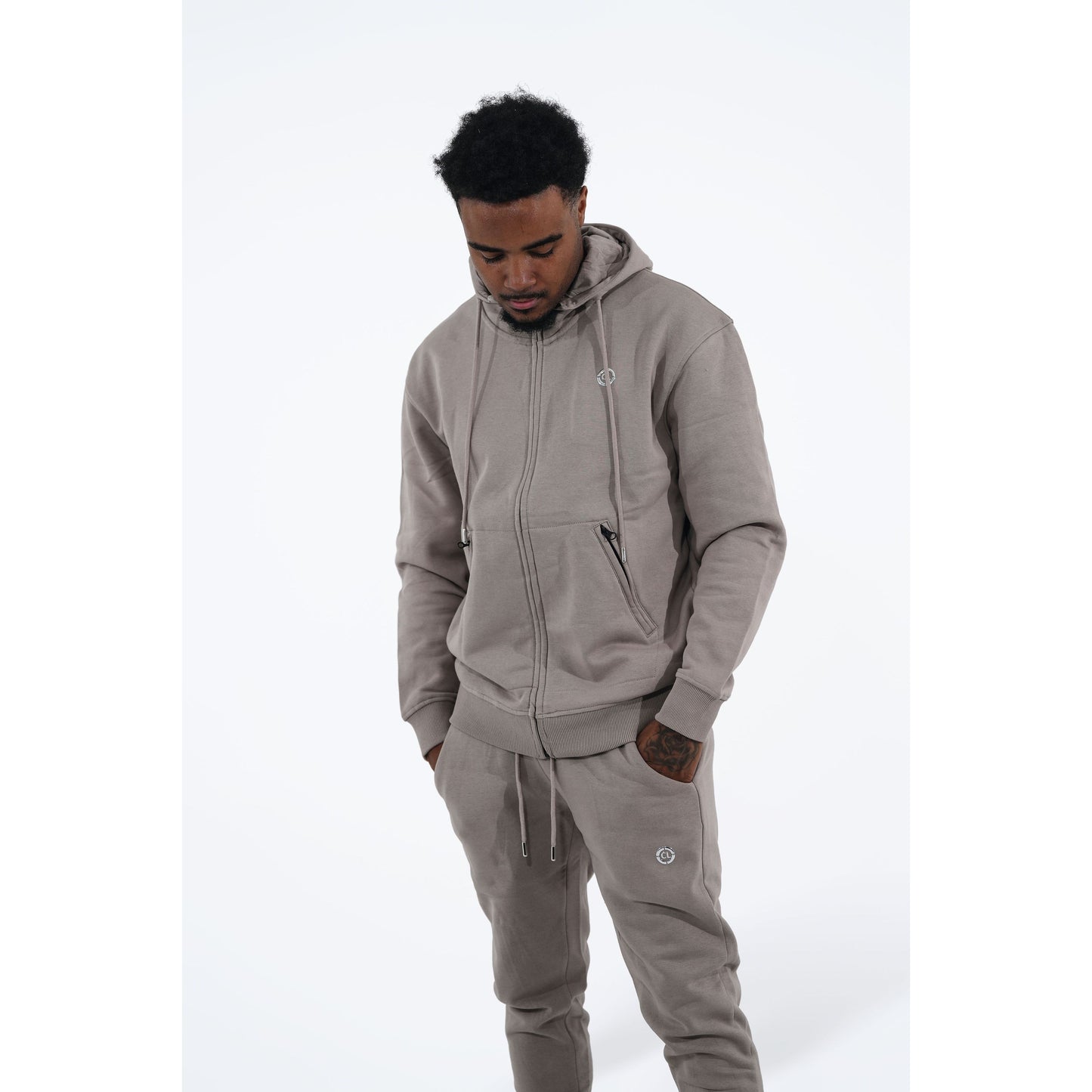 CHROME COMP HOODIE : KHAKI