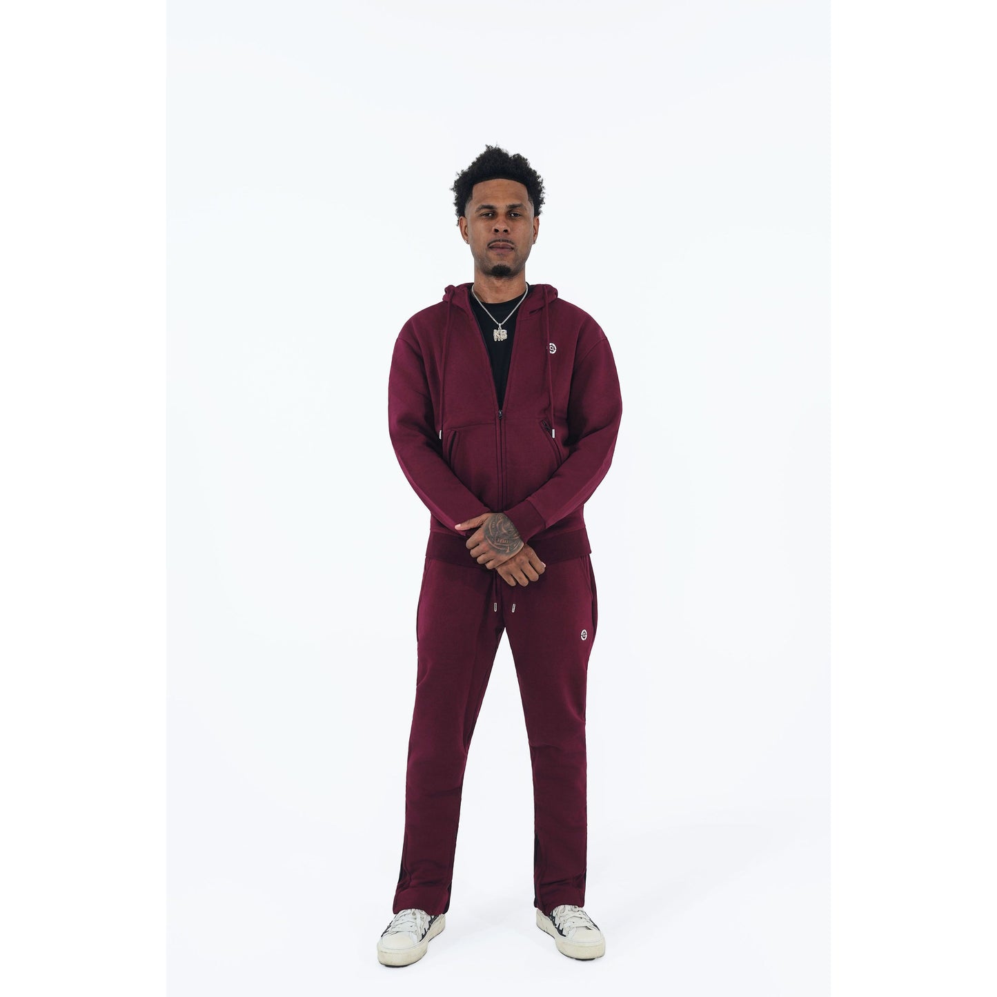 CHROME COMP JOGGERS : BURGUNDY