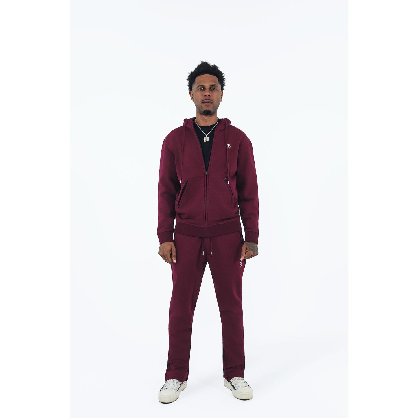CHROME COMP JOGGERS : BURGUNDY