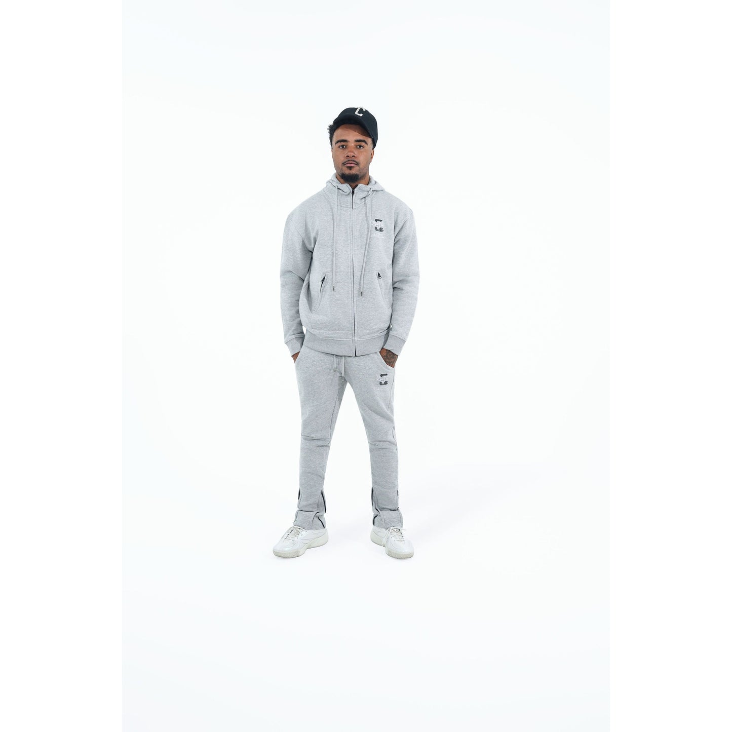 CHROME COMP JOGGERS : HEATHER GREY