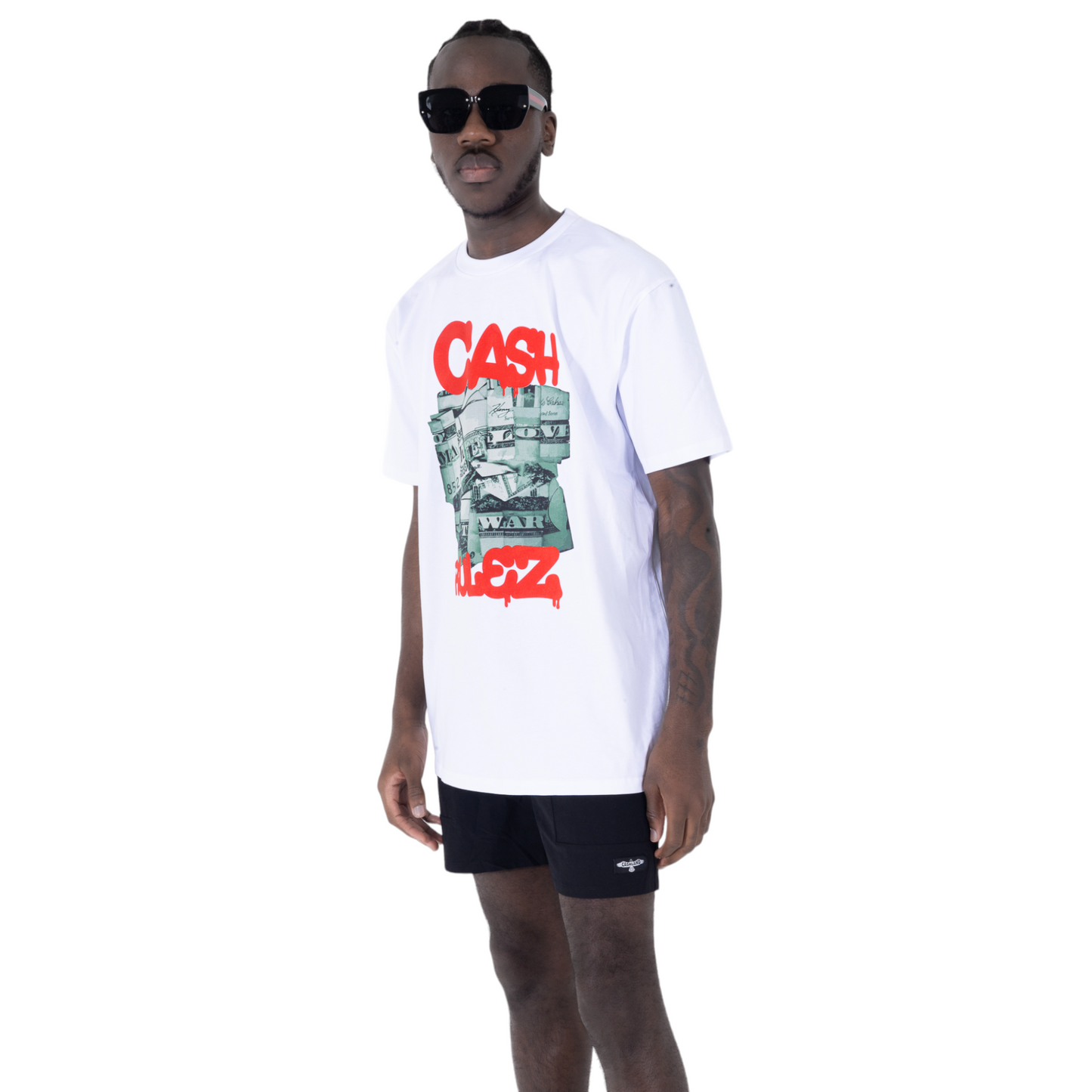CASH RULEZ T-shirt WHITE