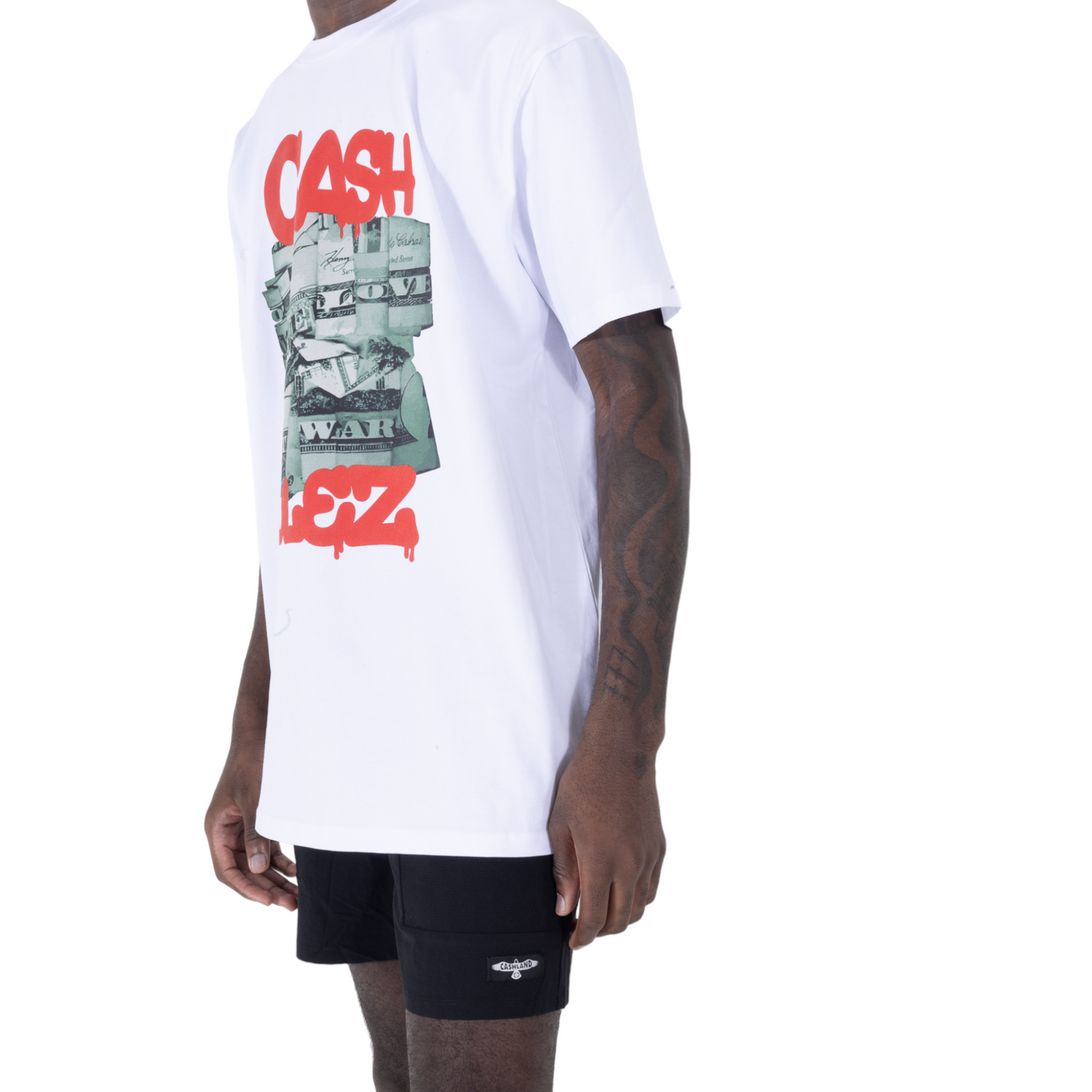 CASH RULEZ T-shirt WHITE
