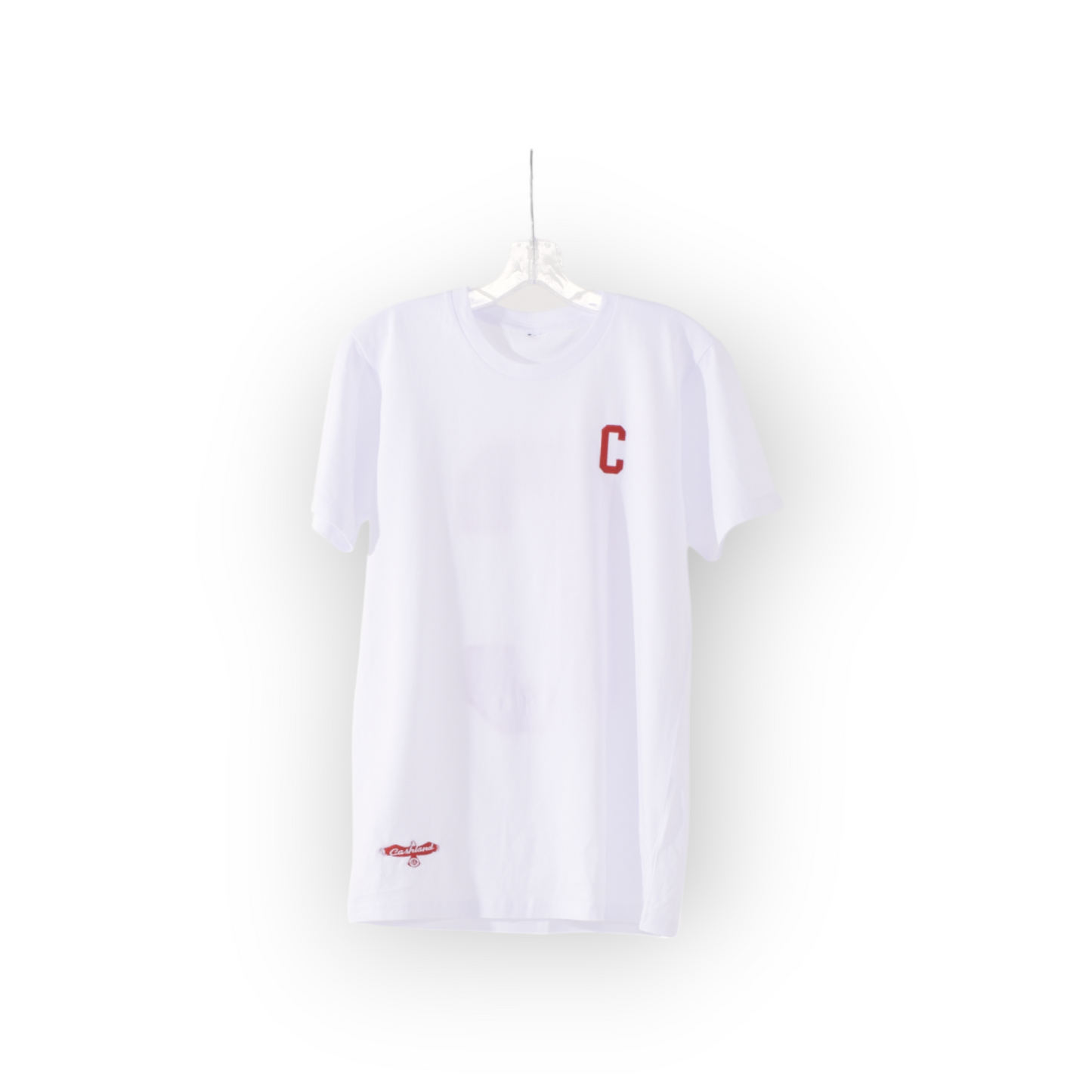 C - CASHLAND LOGO TSHIRT WHITE . RED