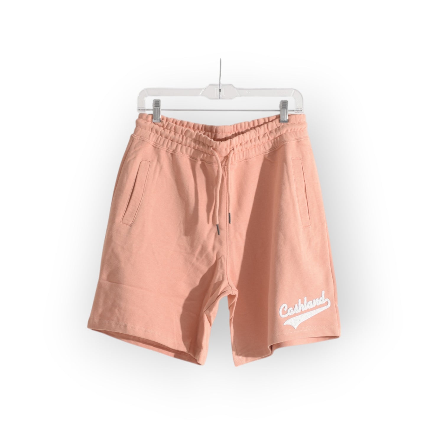 PEACH SHORT SET : WHITE SCRIPT
