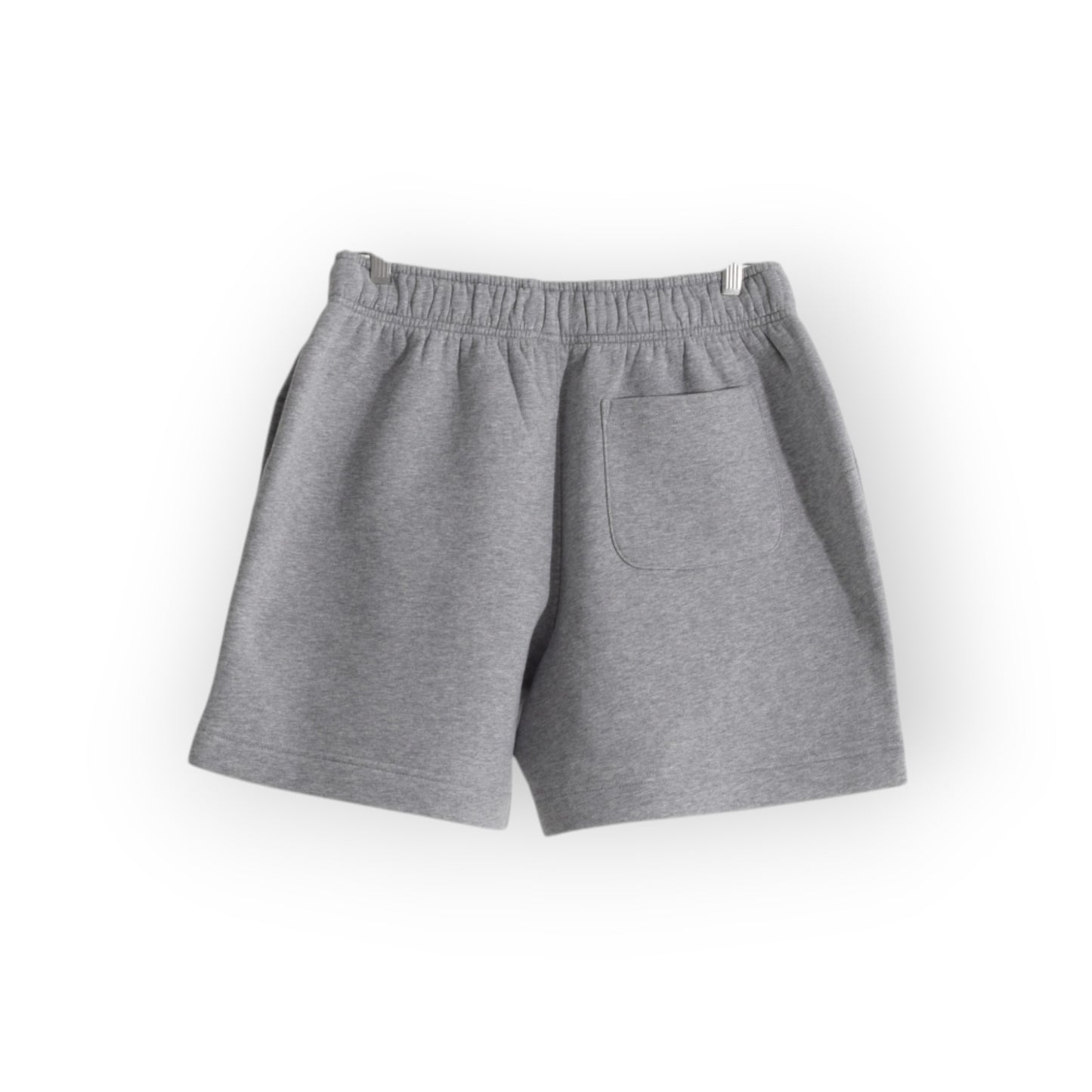 GREY HOODIE SHORT SET : BURGUNDY SCRIPT