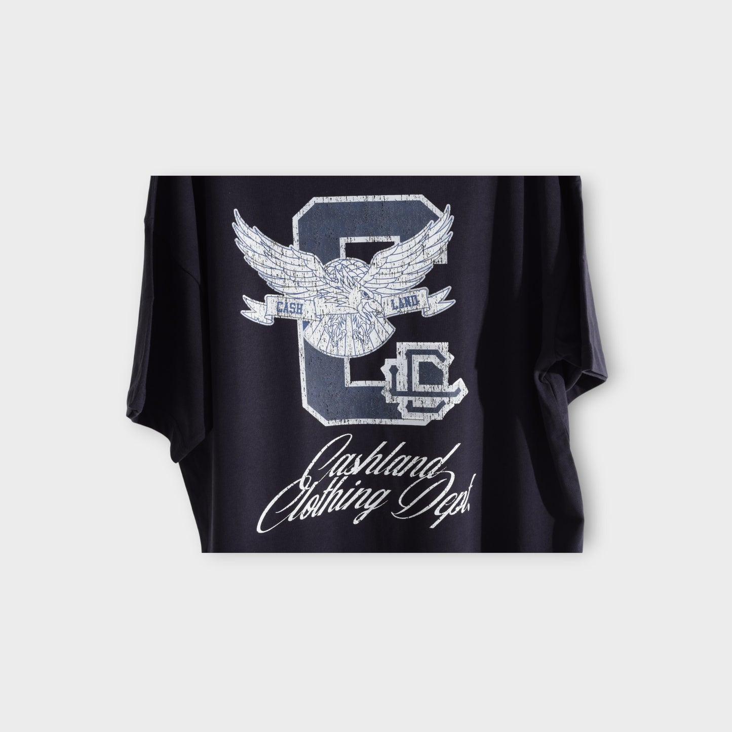 C-LAND Oversized Tshirt Navy . Silver . White