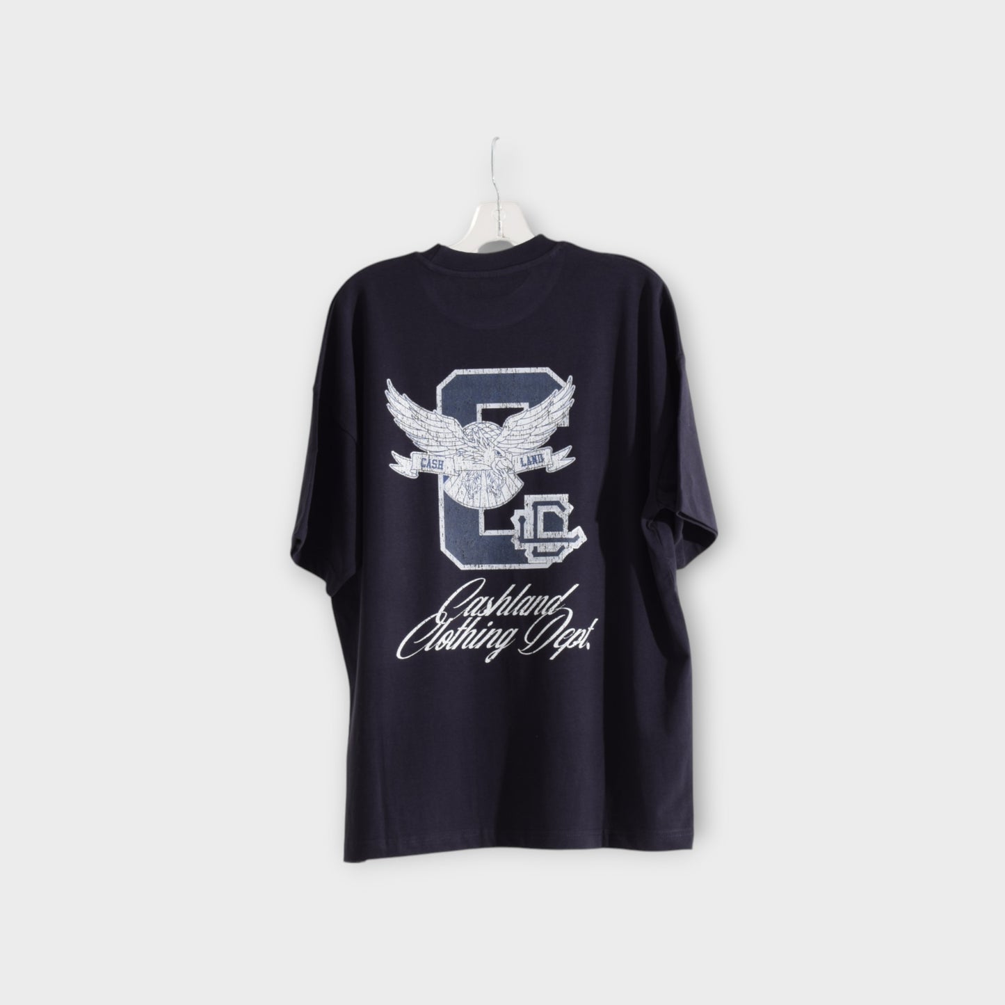 C-LAND Oversized Tshirt Navy . Silver . White