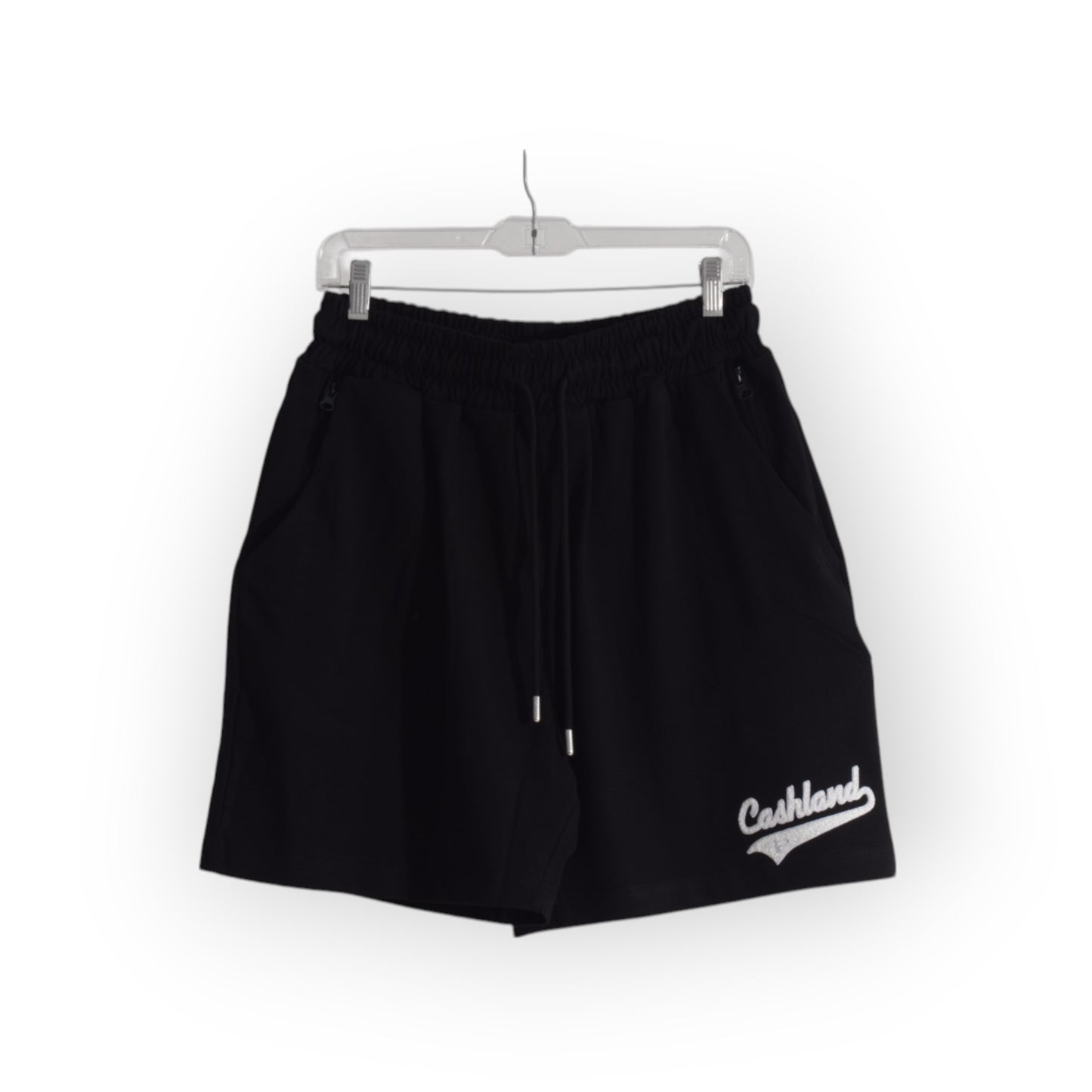 Cashland Varsity Short Set Black . White