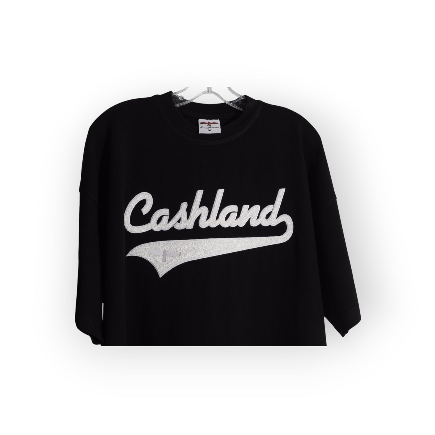 Cashland Varsity Short Set Black . White