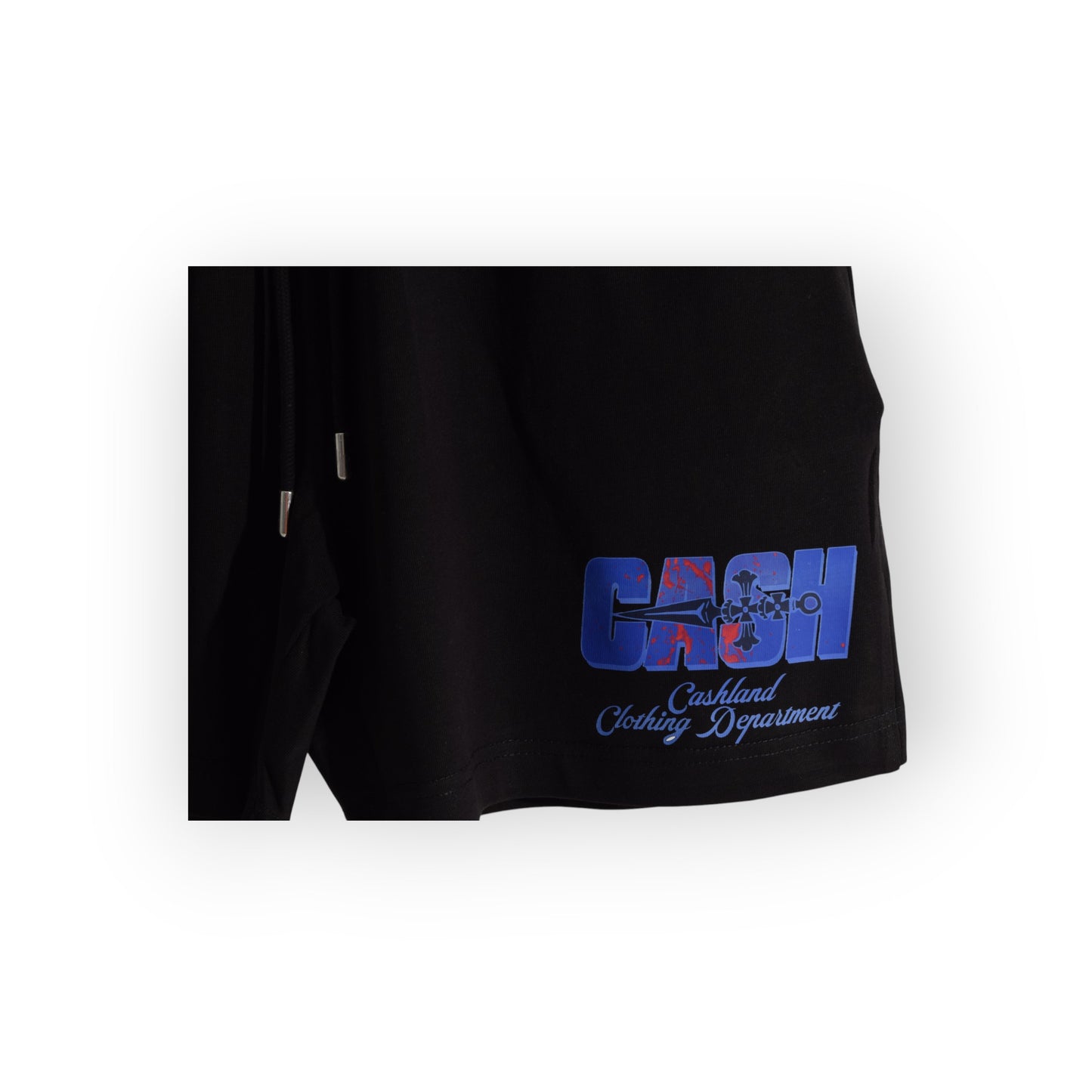 BIG CASH Short Set Royal . Red . Black on White . Black