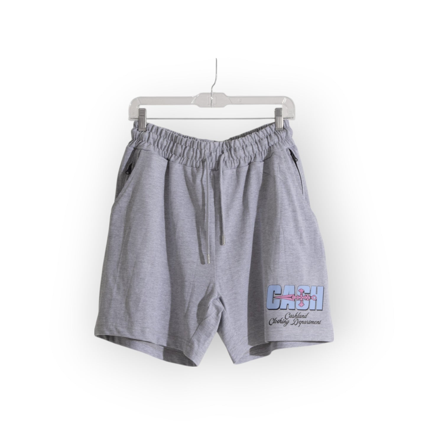 BIG CASH Short Set Powder Blue . Black . Pink on Grey . White