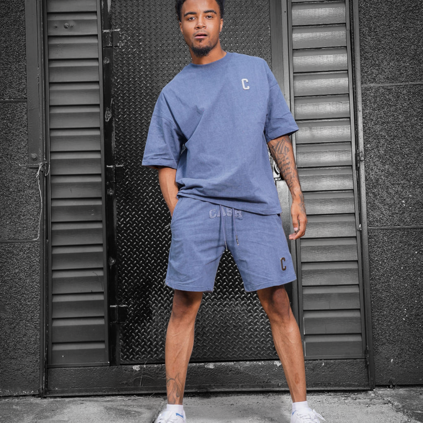 Chrome Shorts : Navy Blue