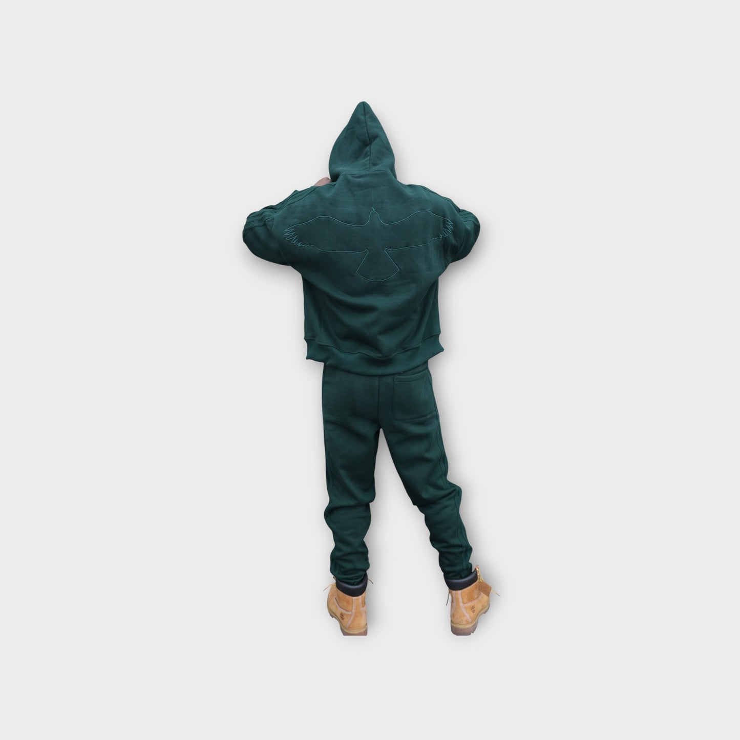 CASH TRACK SWEATSUIT : GREEN . GREEN