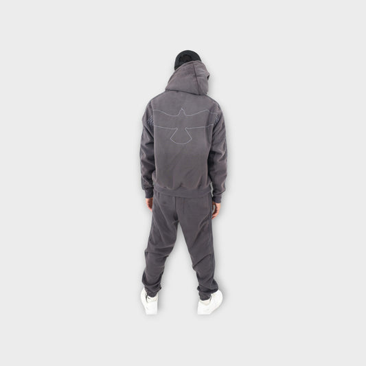 CASH TRACK SWEATSUIT : GREY . GREY