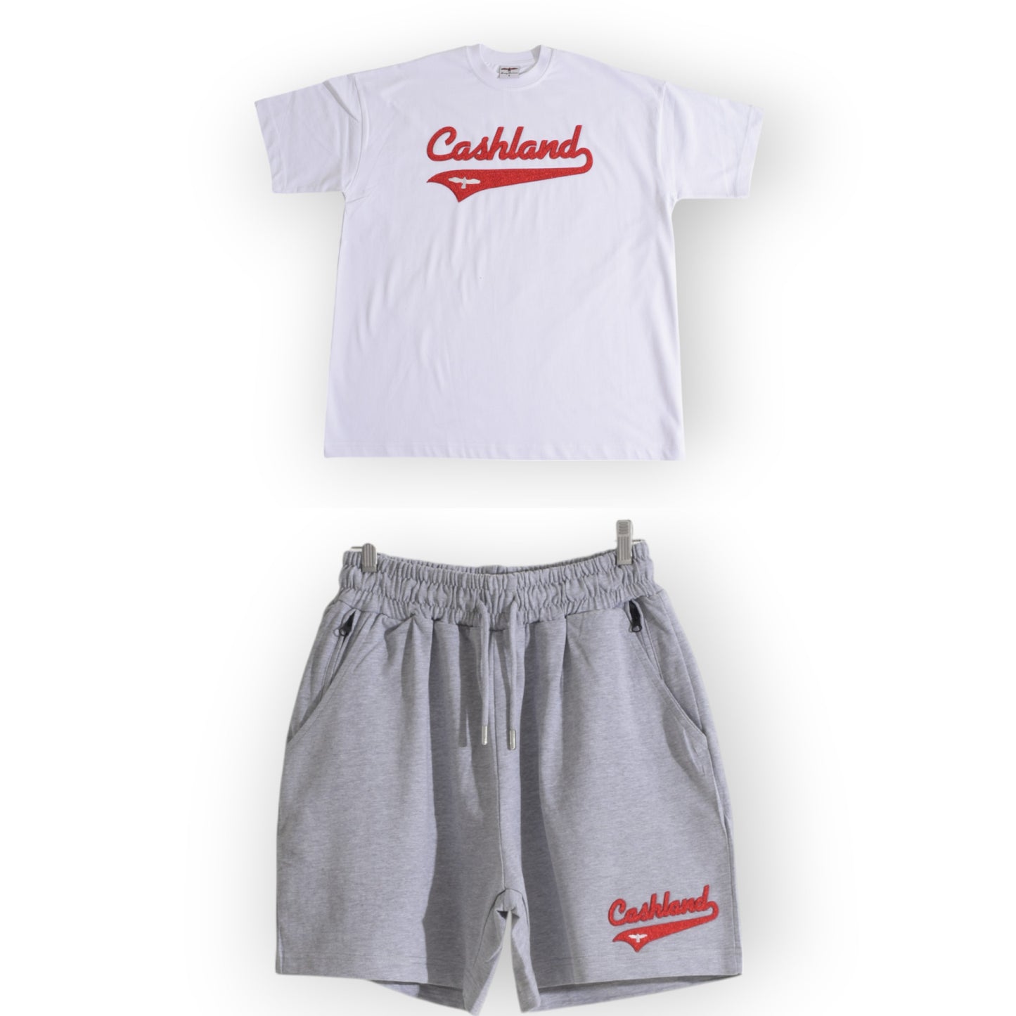 Cashland Varsity Short Set     Red . White