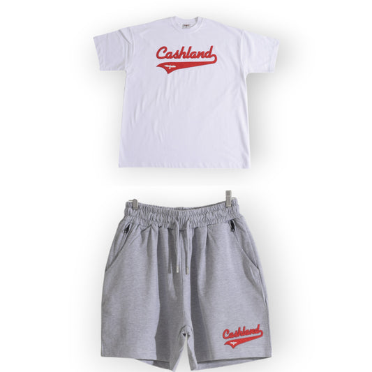 Cashland Varsity Short Set     Red . White