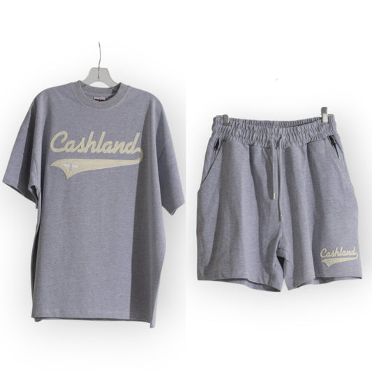 Cashland Varsity Short Set     Grey . Cream