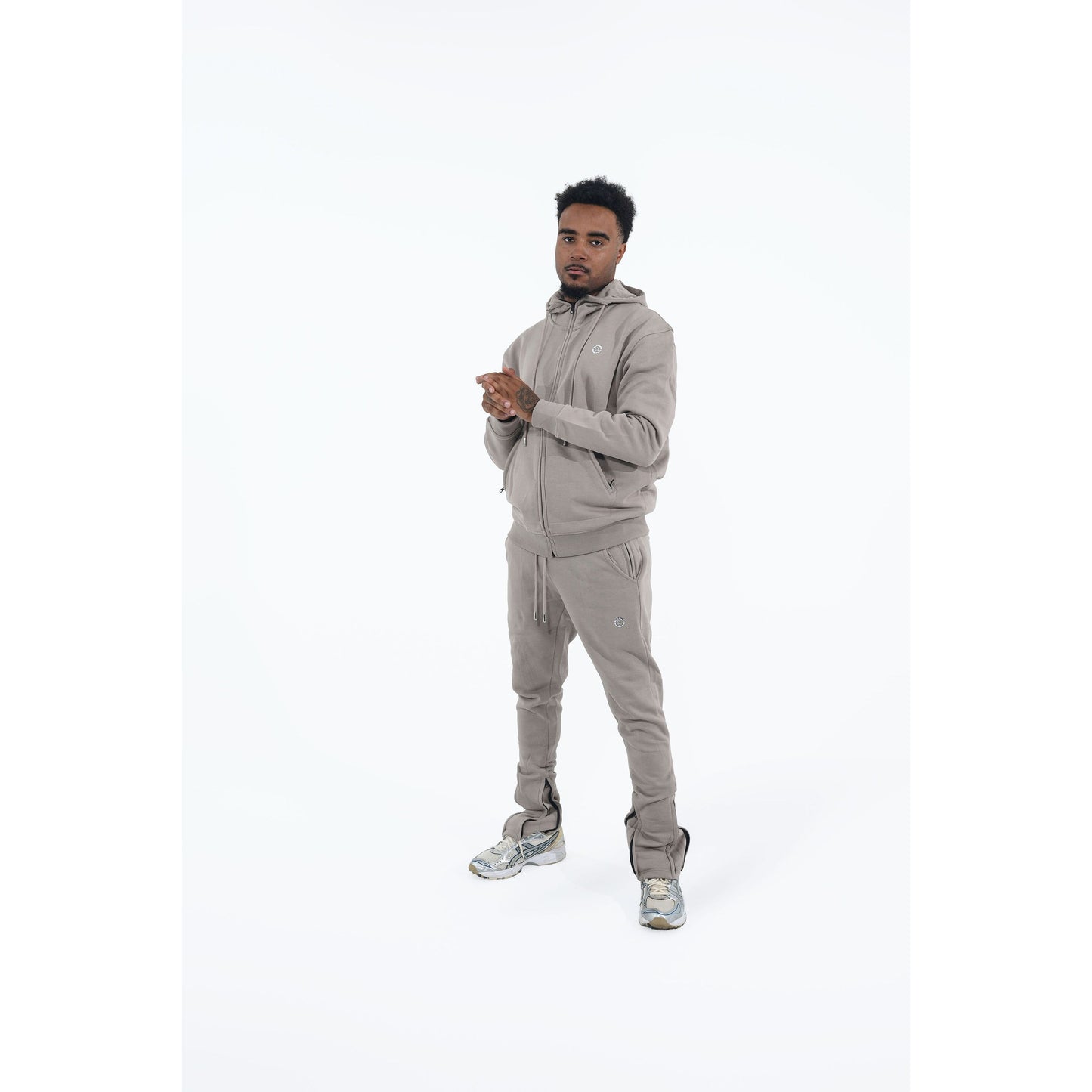 CHROME COMP HOODIE : KHAKI