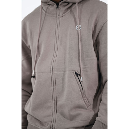 CHROME COMP HOODIE : KHAKI