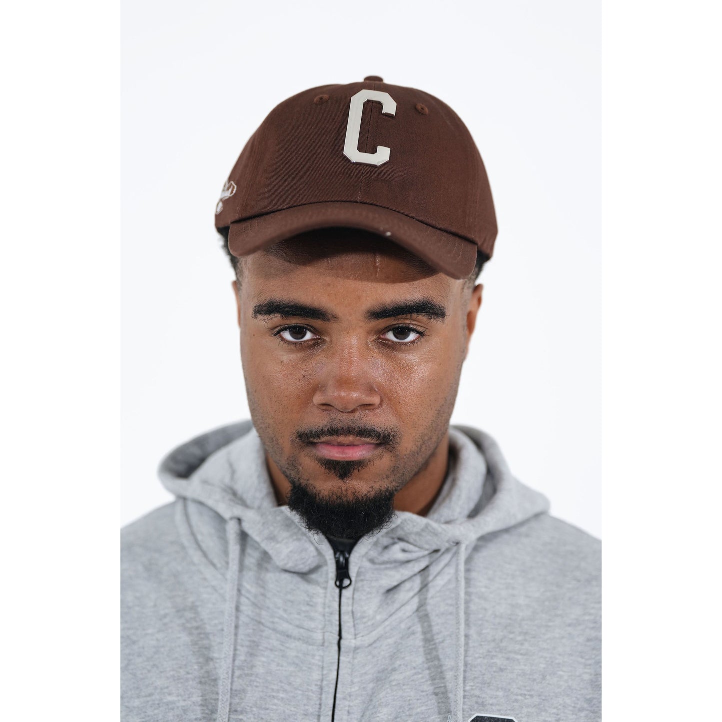 CHROME DAD HATS : BROWN