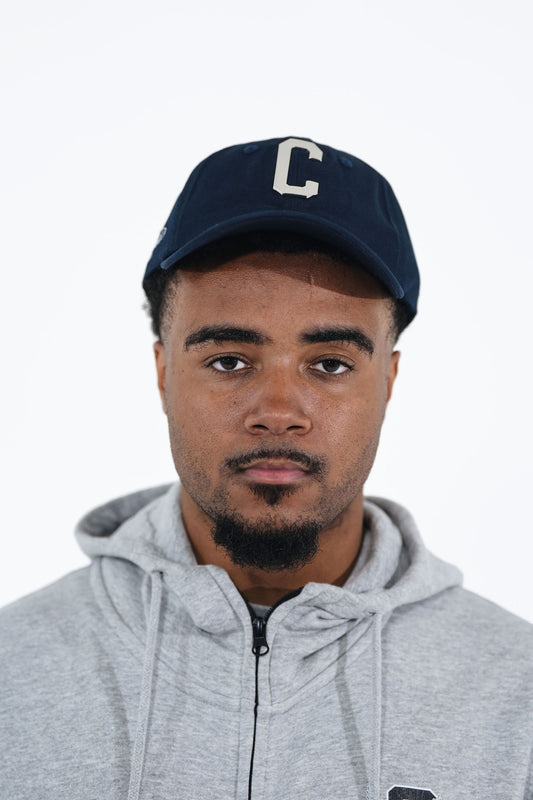 CHROME DAD HATS : NAVY