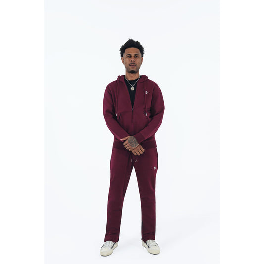 CHROME COMP HOODIE : BURGUNDY