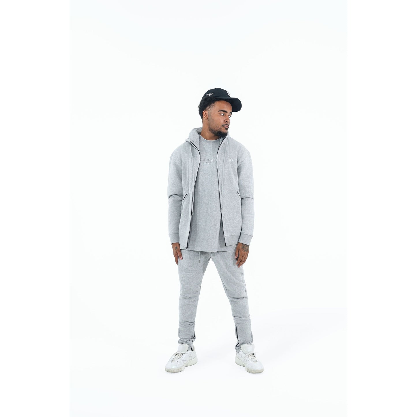 CHROME COMP JOGGERS : HEATHER GREY