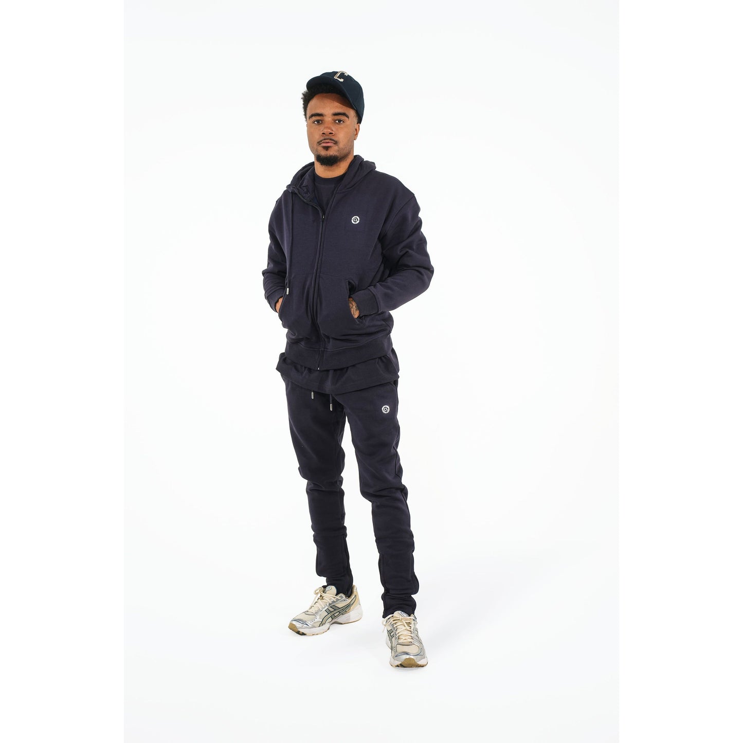 CHROME COMP HOODIE : NAVY