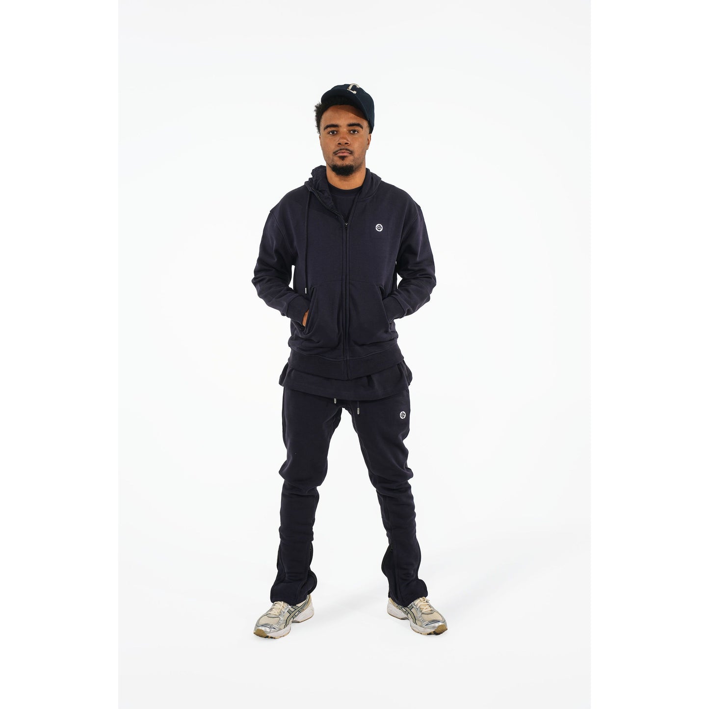 CHROME COMP HOODIE : NAVY