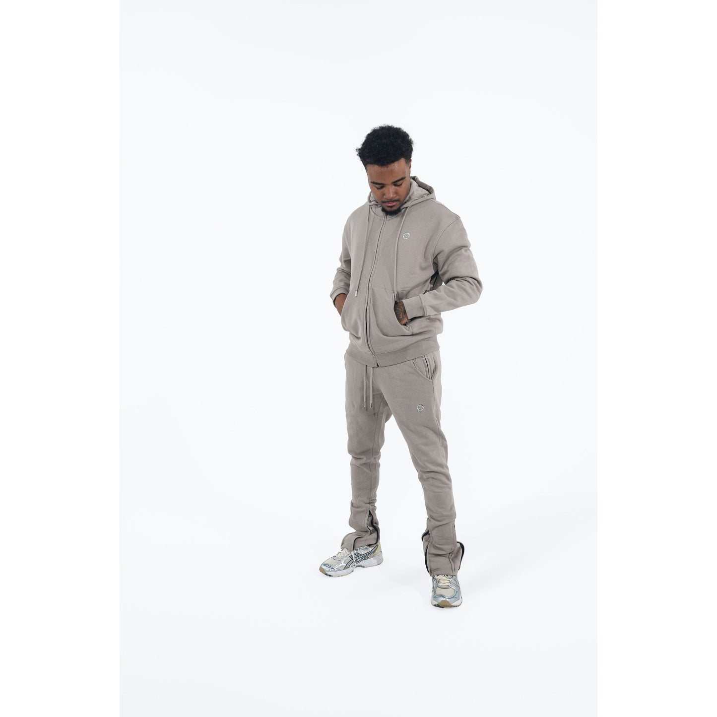 CHROME COMP HOODIE : KHAKI