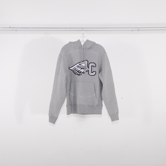 CWING HEAVY Pull Over Hooded Sweatshirt : GREY
