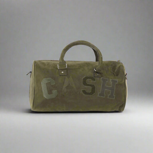 LEATHER NUBUCK DUFFLE BAG
