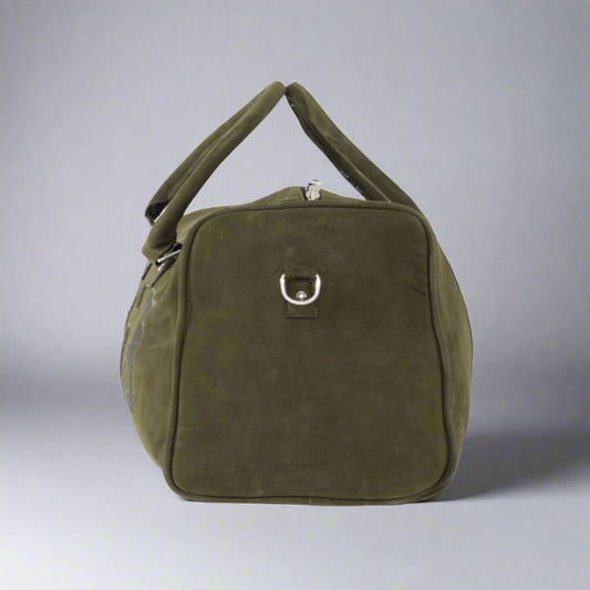 LEATHER NUBUCK DUFFLE BAG