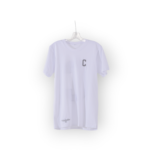 C - CASHLAND LOGO TSHIRT WHITE . GREY