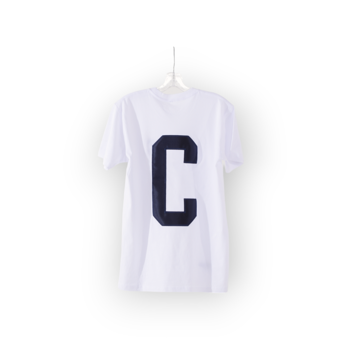 C - CASHLAND LOGO TSHIRT WHITE . NAVY