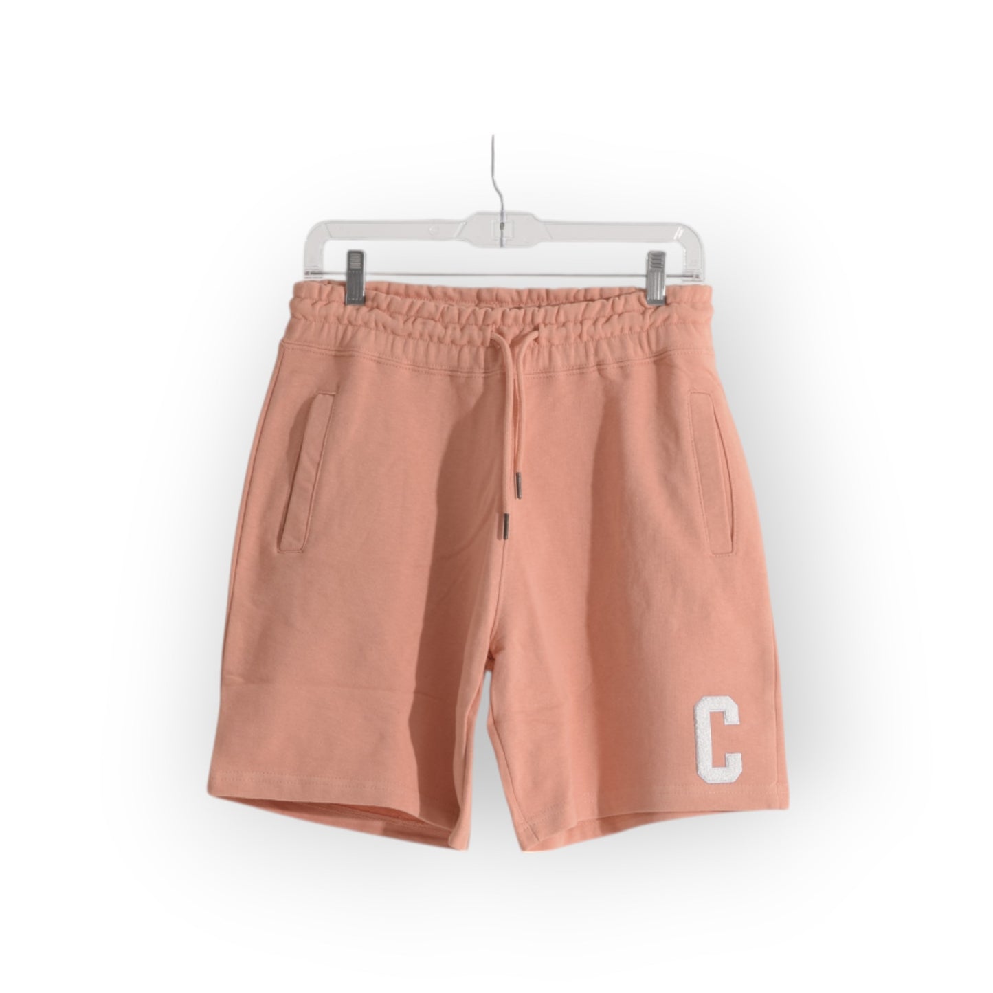 PEACH SHORT SET : WHITE BIG C