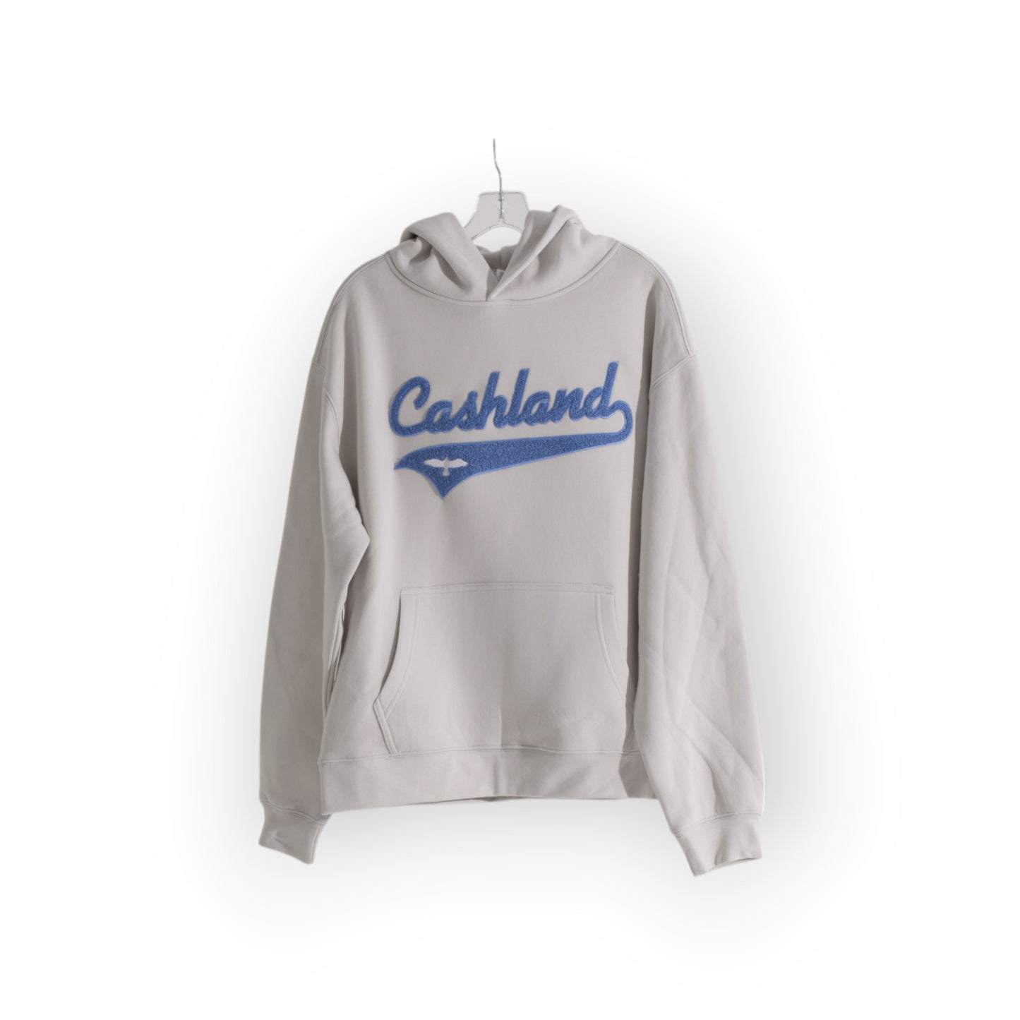 OFF WHITE HOODIE SHORT SET : BLUE SCRIPT