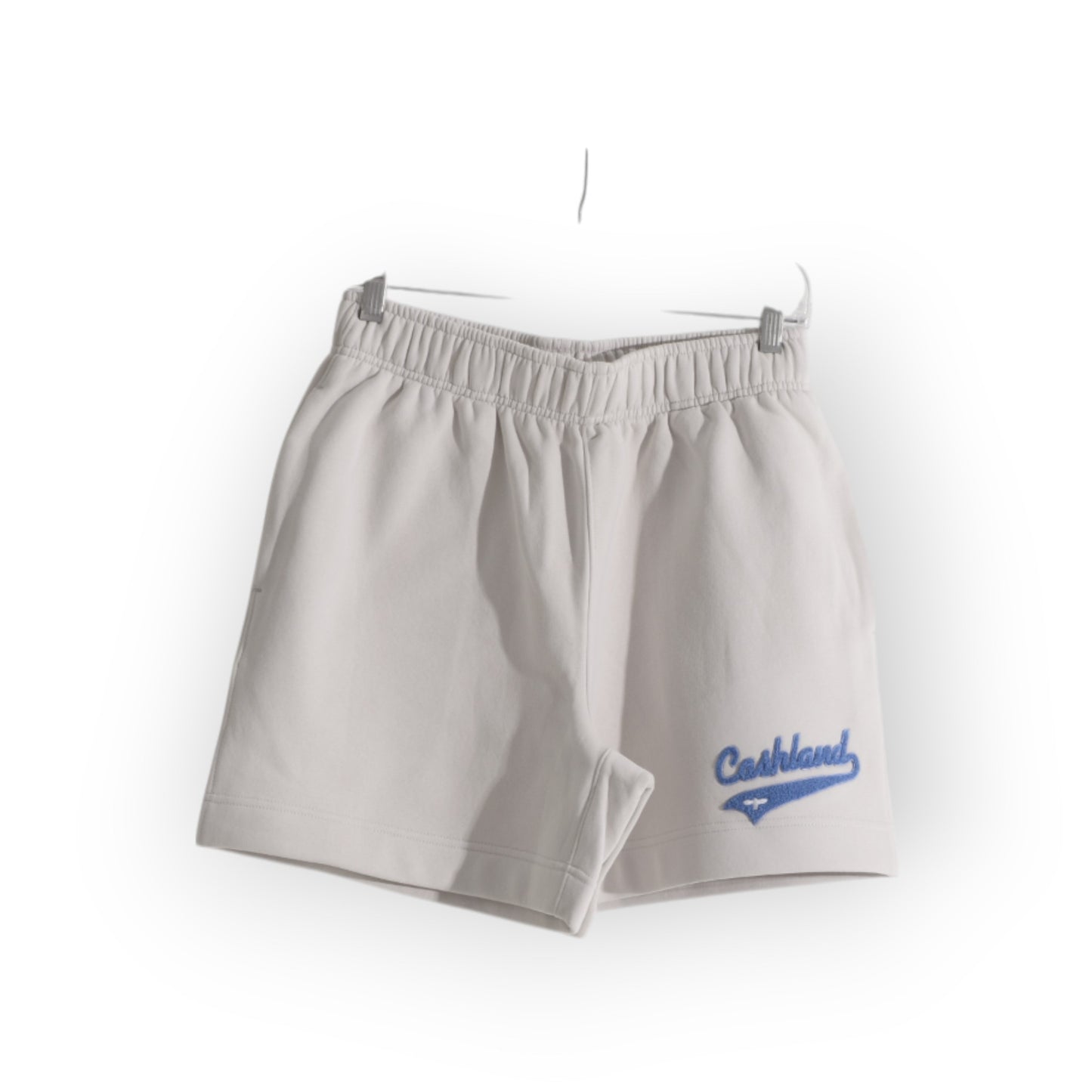 OFF WHITE HOODIE SHORT SET : BLUE SCRIPT