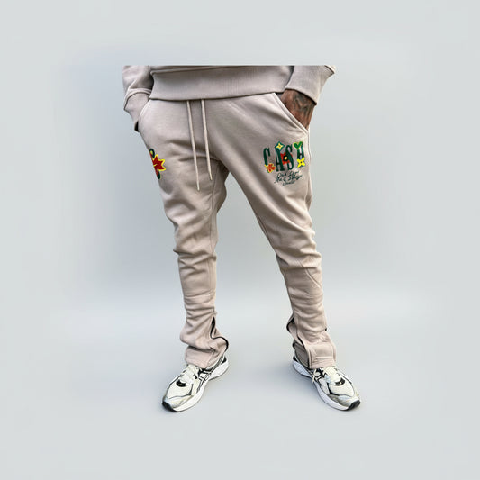 CASH STUDIO : TAN SWEATPANTS